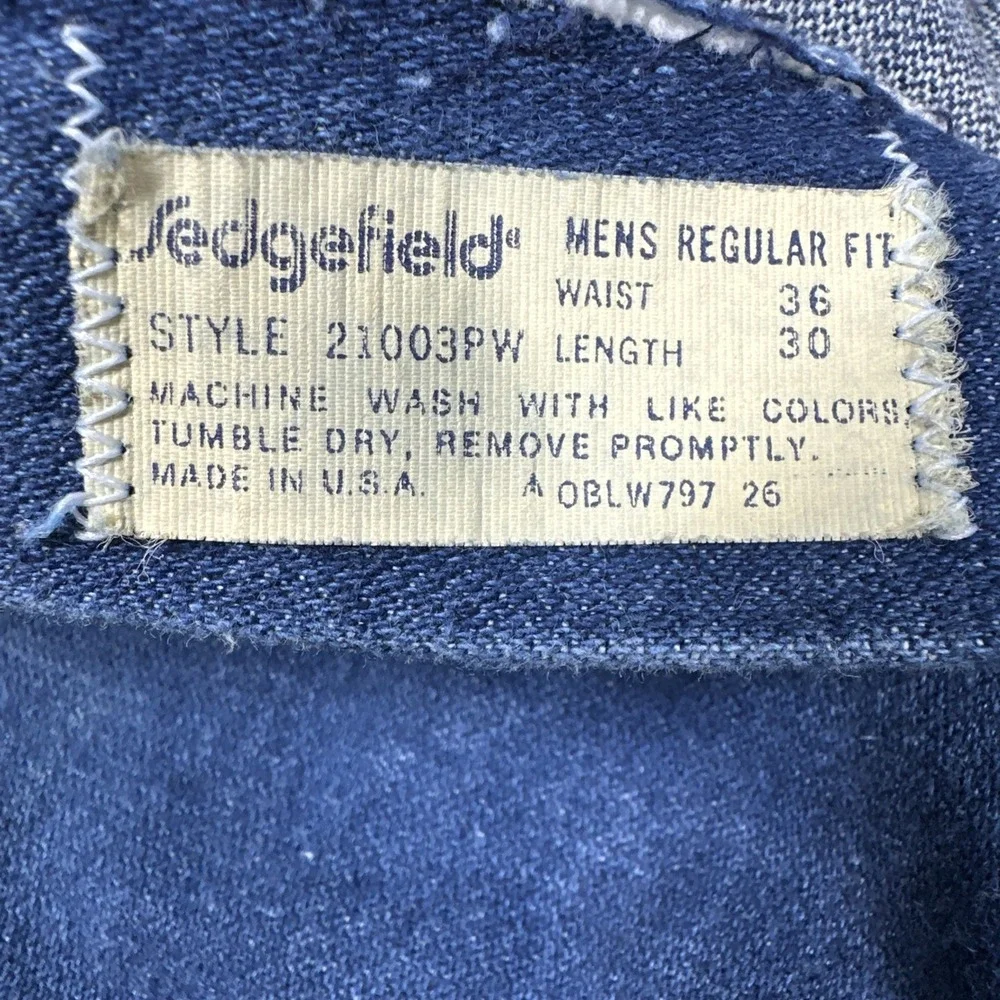 Vintage 80s Sedgefield Regular Fit Men's Jeans 36X30(35x30) MADE USA 100% Cotton